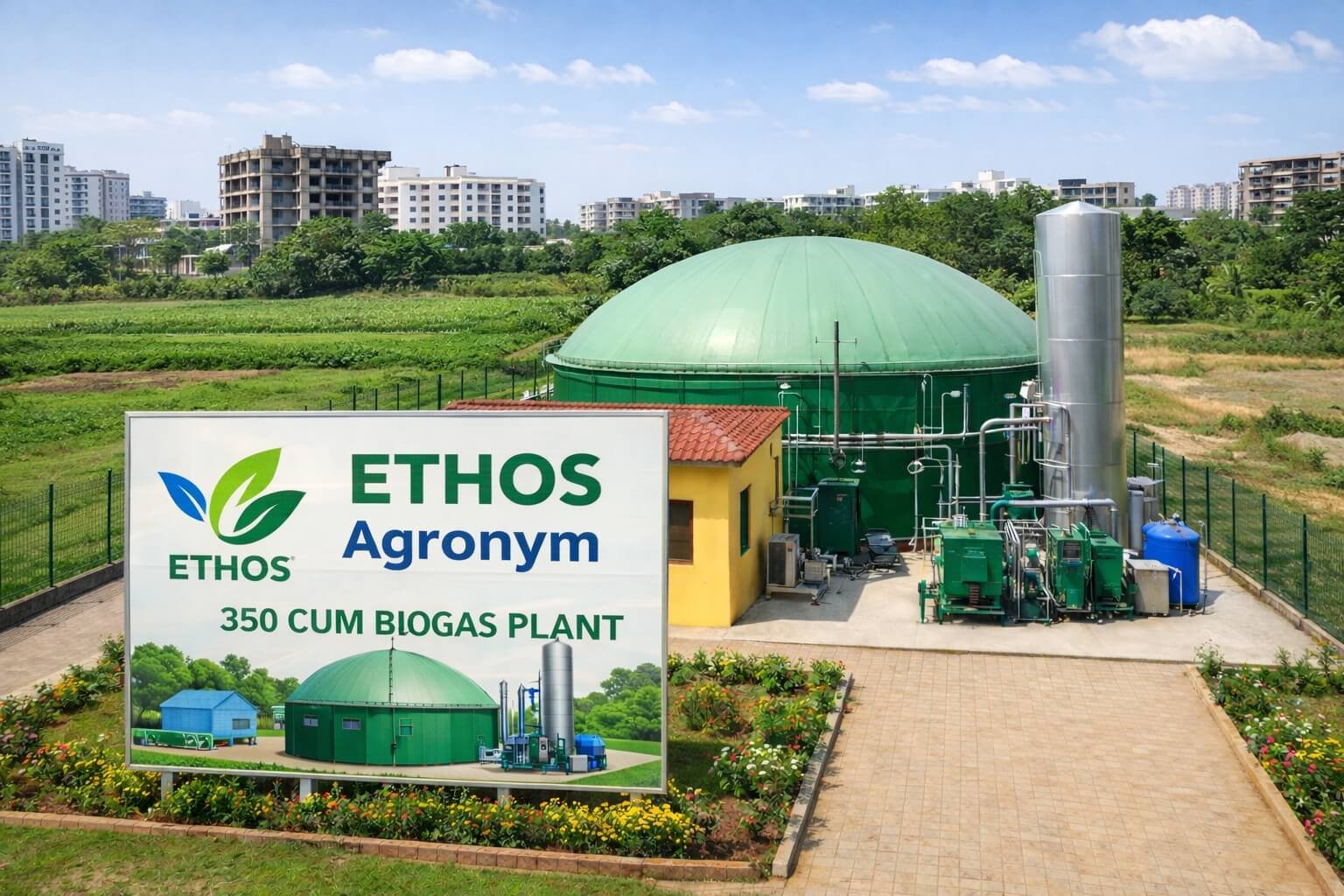 350 CUM Biogas Plant