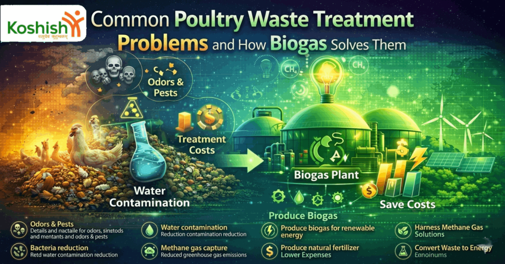 Biogas Plant Solutions for Poultry Waste Treatment Problems