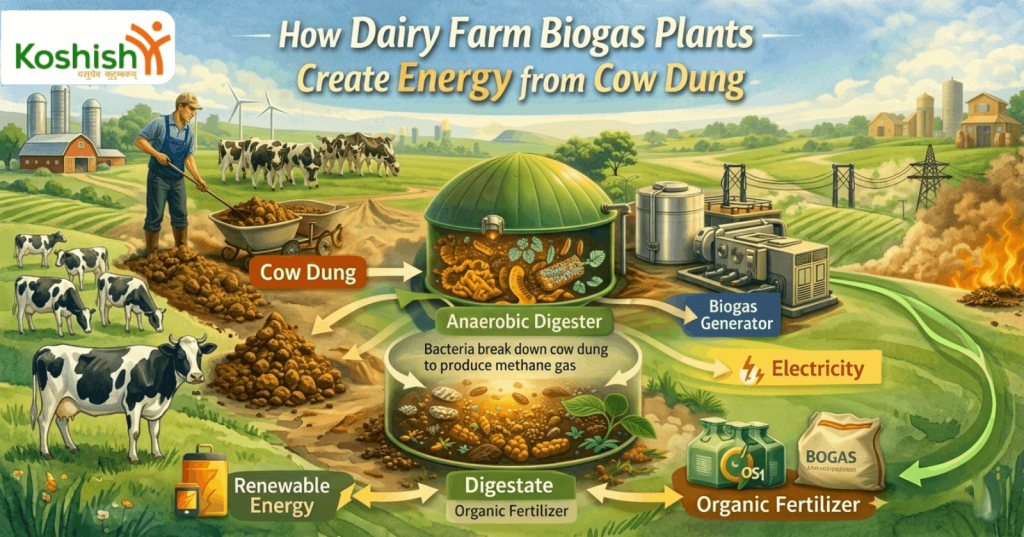 How Dairy Farm Biogas Plants Create Energy from Cow Dung