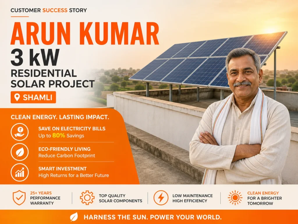 3 kW, Solar Plant