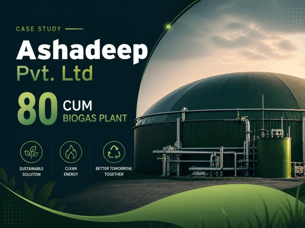 80 CUM Biogas Plant