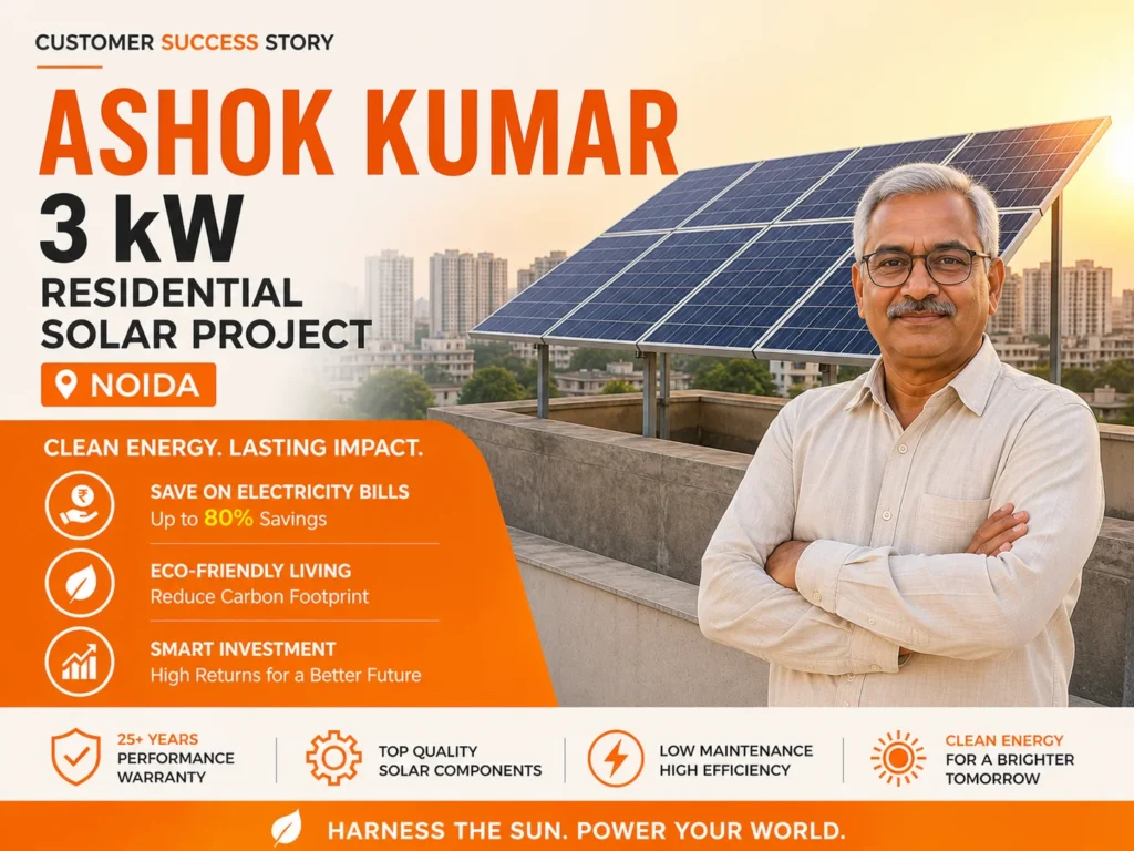 3 kW, Solar Plant