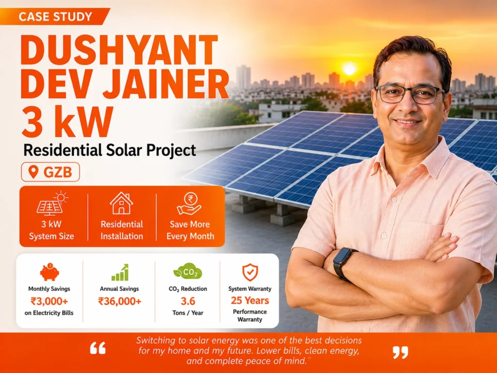 3 kW Solar plant