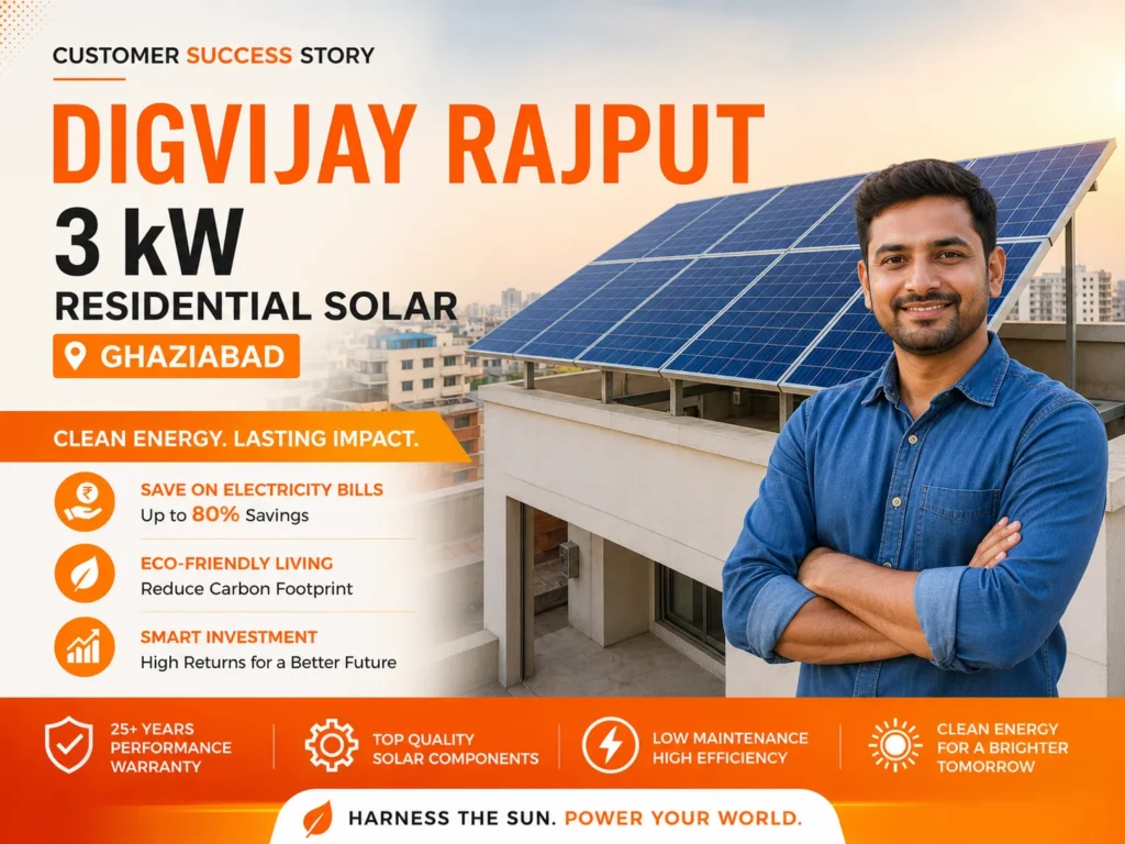 3 kW, Solar Plant