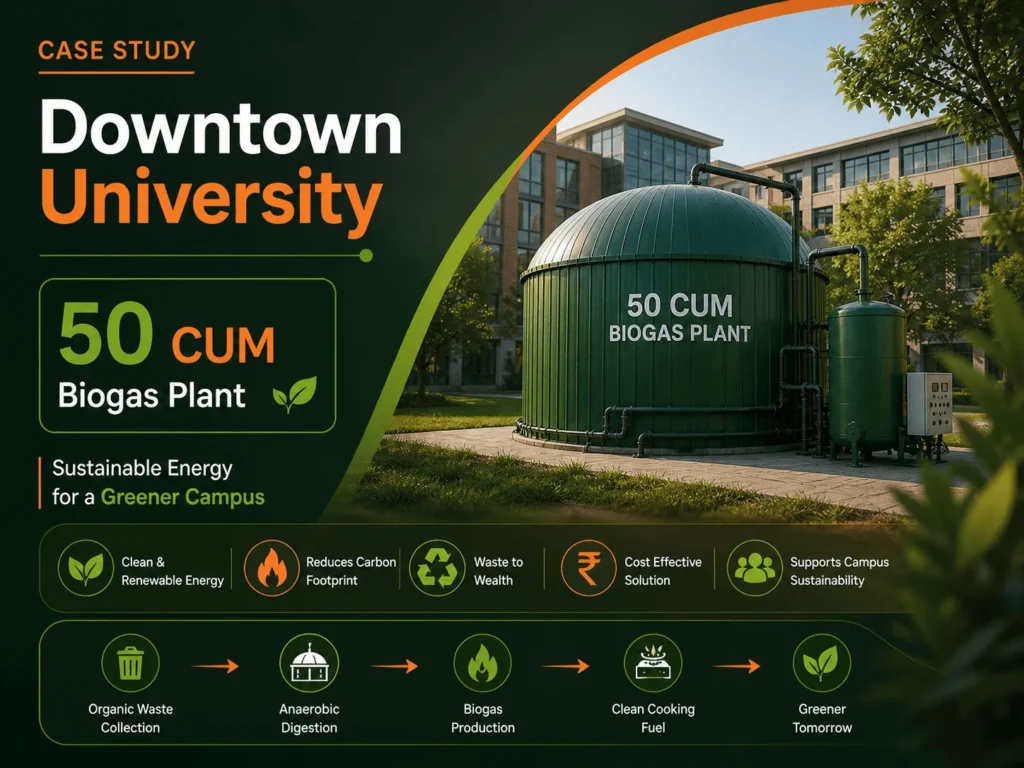 50 CUM Biogas Plant