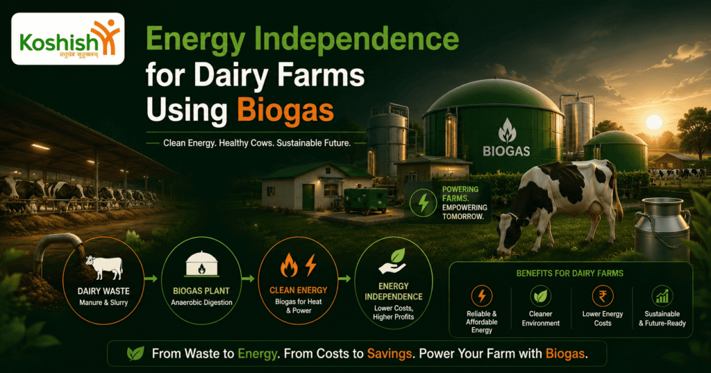 Energy Independence for Dairy Farms Using Biogas