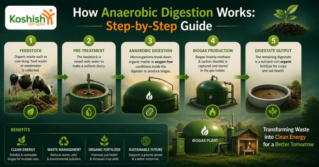 How Anaerobic Digestion Works in Poultry Biogas Plant Operation
