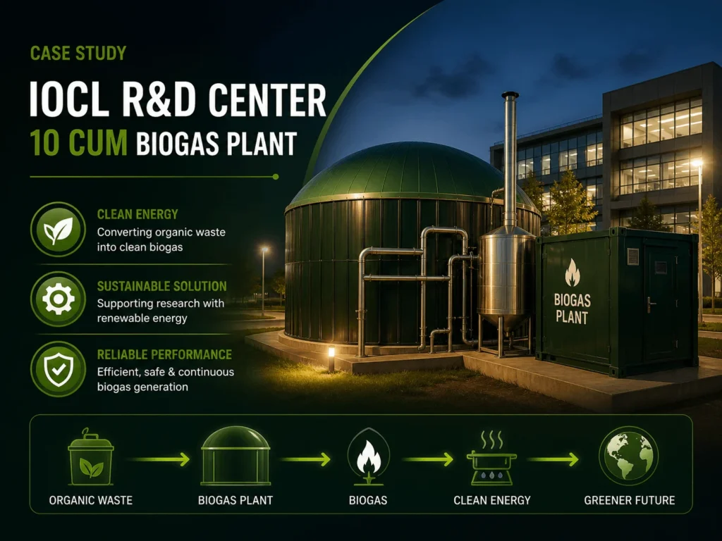 10 CUM Biogas plant