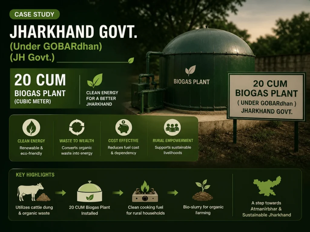 20 CUM Biogas plant
