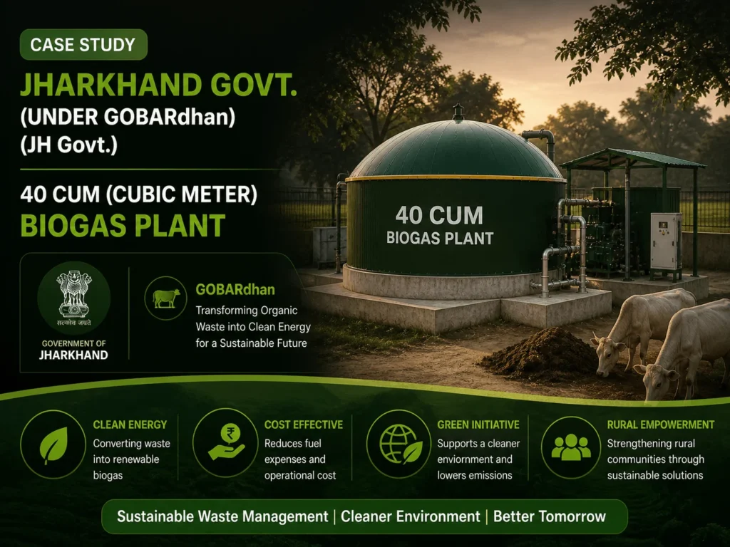 40 CUM Biogas Plant