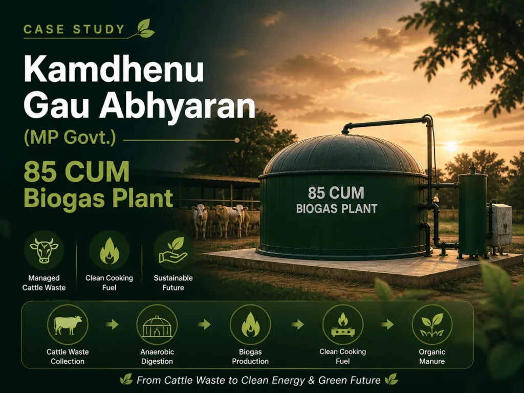 85 CUM Biogas Plant