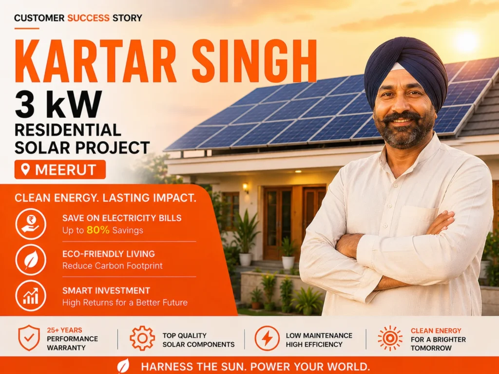 3 kW Solar plant