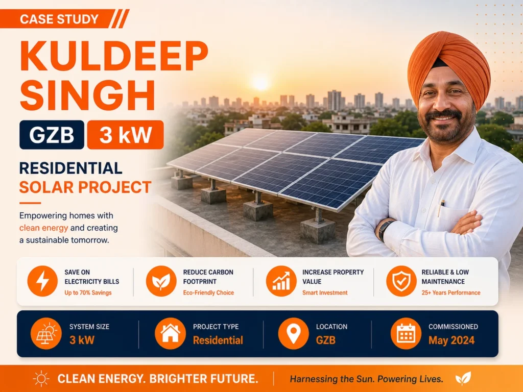 3 kW, Solar Plant