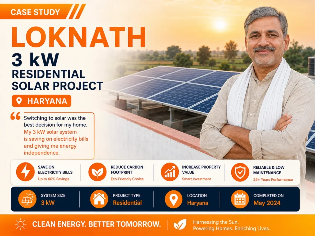 3 kW Solar plant