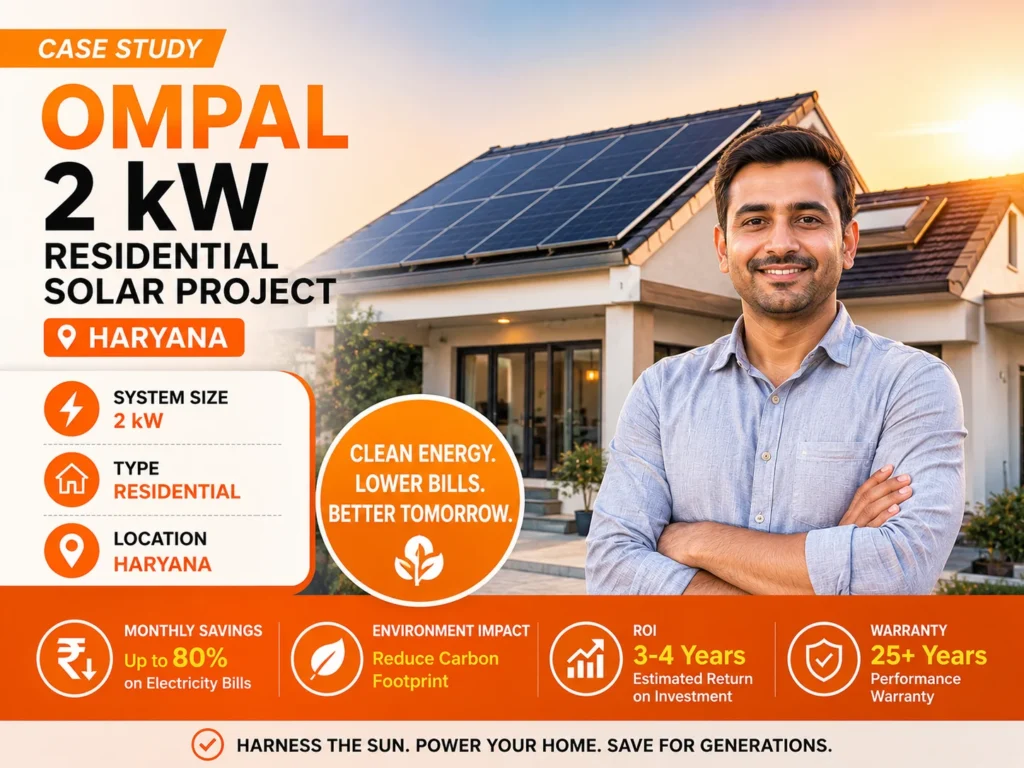 2 kW Solar plant