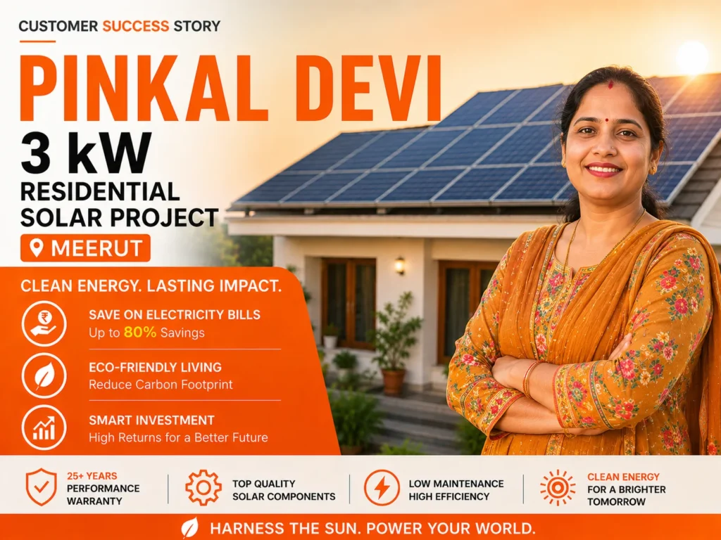 3 kW Solar plant