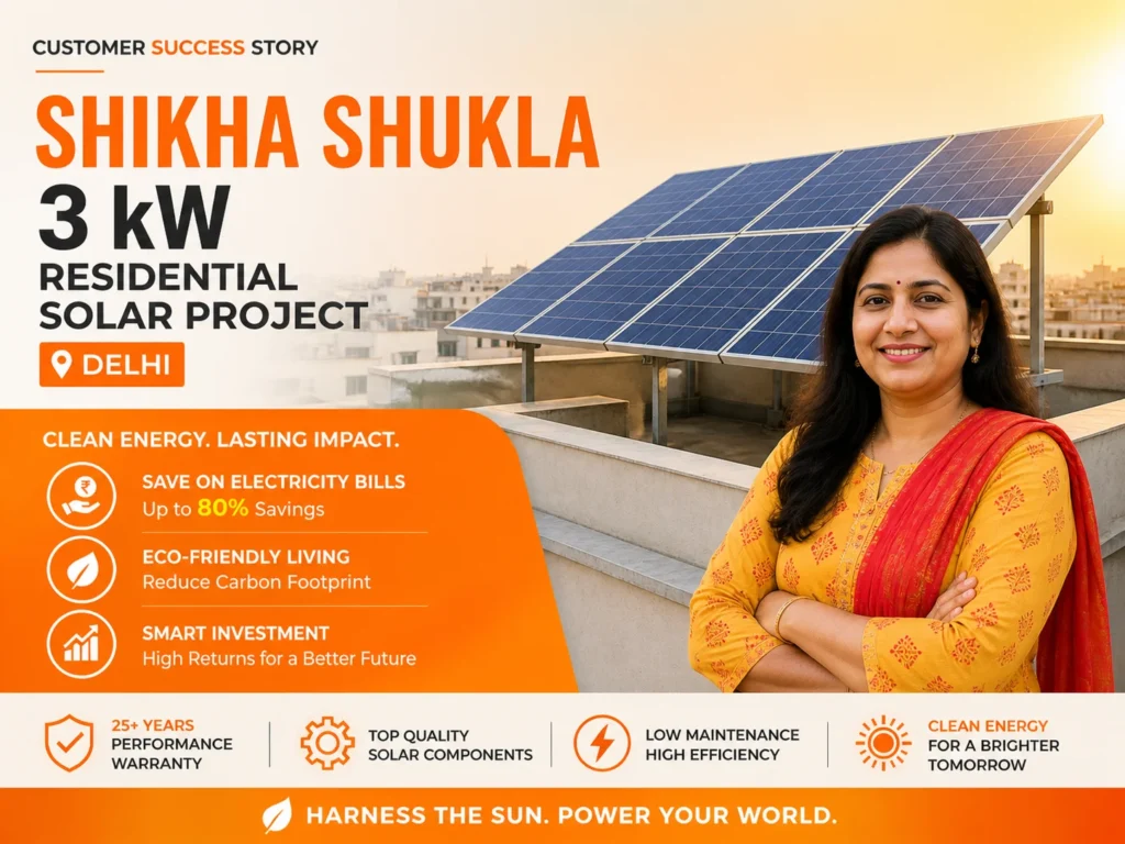 3 kW, Solar Plant