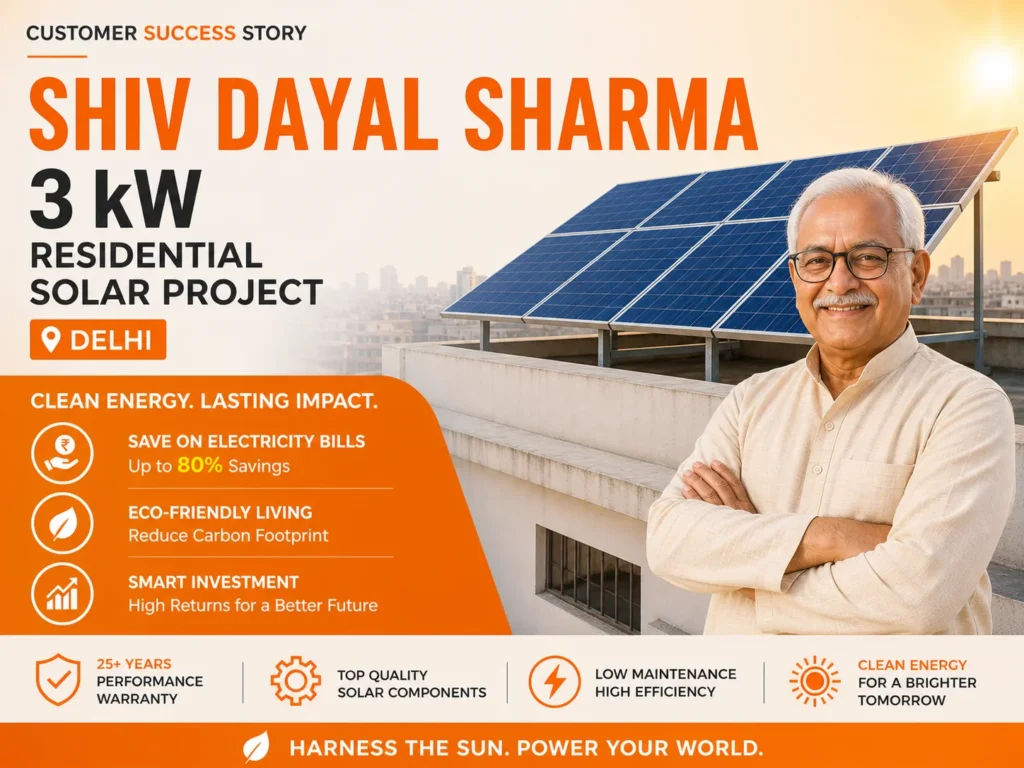 3 kW, Solar Plant