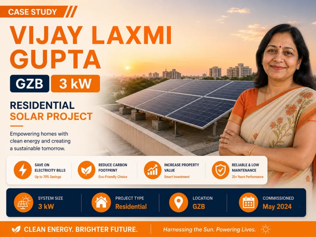 3 kW, Solar Plant