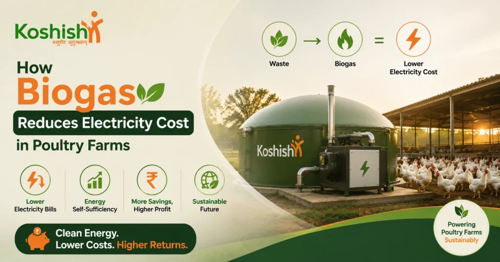 How Biogas Reduces Electricity Cost in Poultry Farms
