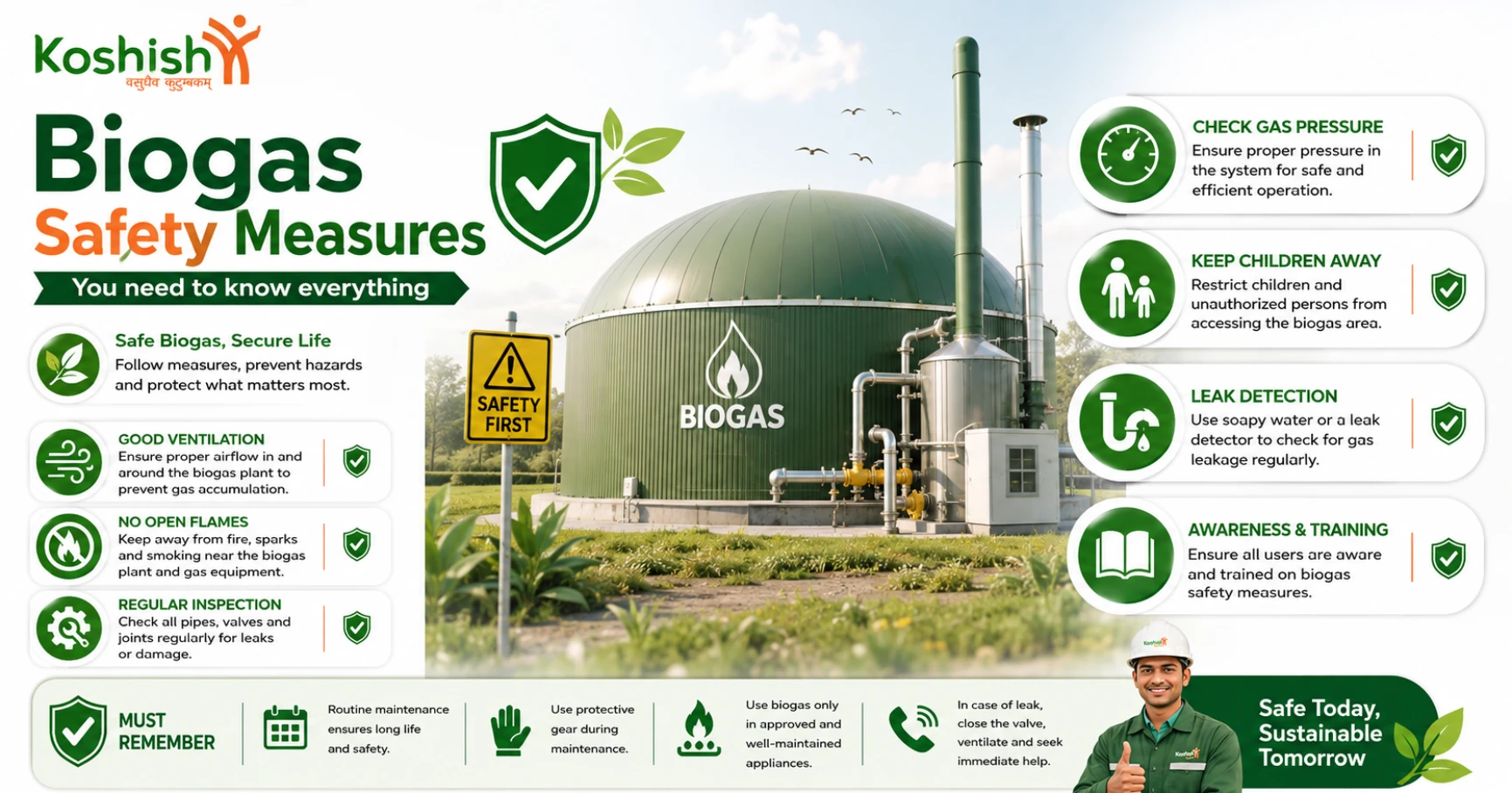 Biogas Safety Measures